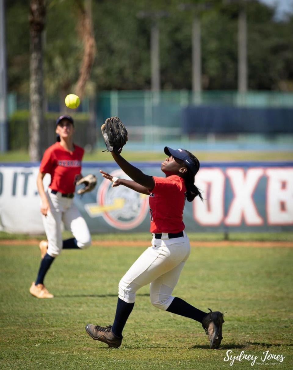 Senior Gabby Edwards is leading Oxbridge's roster with 16 runs through nine games this spring.