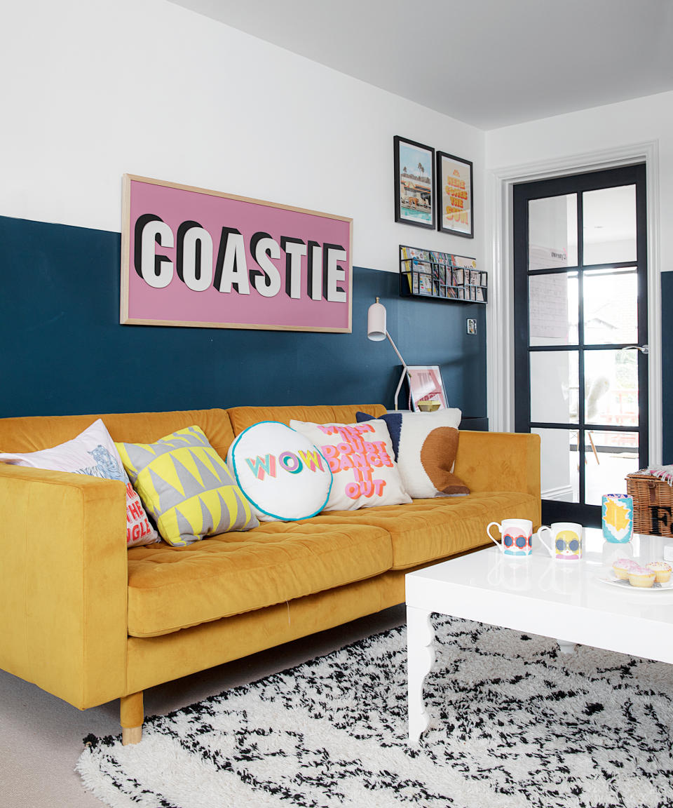 <p> For a quick, easy, and affordable apartment living room that you can switch up every season, bring in color accents with bright accessories.  </p> <p> Assouline Publishing is a good spot to get colorful coffee table books and Juniper Print Shop. </p> <p> Mel Bean of Oklahoma-based Mel Bean Interiors, who is well-known for her use of bold colors and prints, says: ‘Color can be instantly interjected into a neutral space by incorporating bright accessories. Think about adding colorful glassware and vases on open shelves, books, trays on the coffee table, and vibrant throw pillows to re-energize a room for the warmer months.’ </p> <p> Combine colorful fresh picks with modern coffee table decor for the ultimate finishing touch. </p>