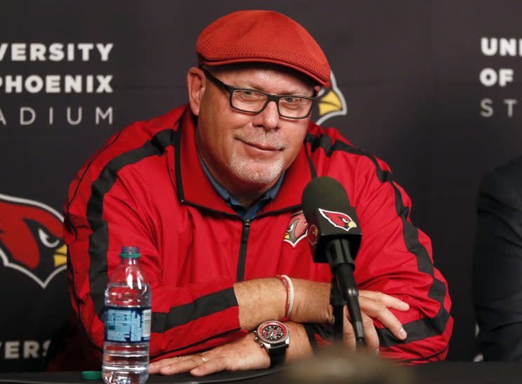 Bruce Arians isn't worried about terrorism in London. (AP)