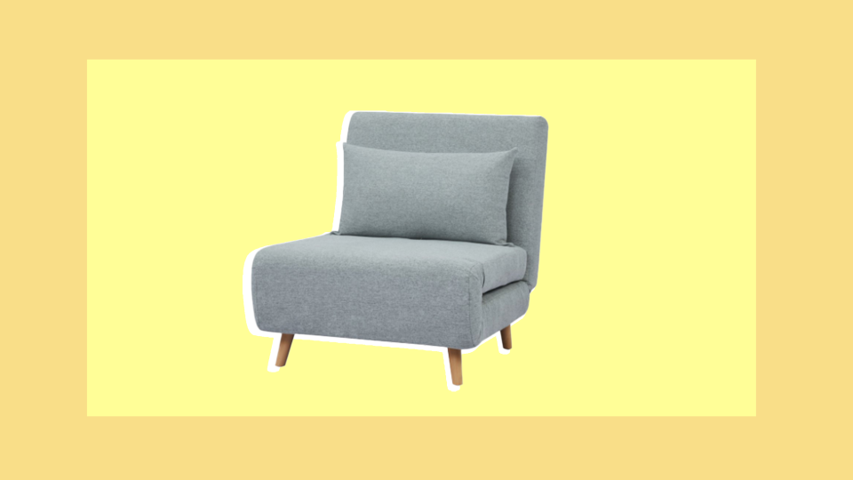 This convertible chair is perfect for lounging, studying and maybe even a post-class nap.