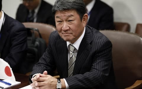 Japan's Foreign Minister Toshimitsu Motegi  - Credit: Alexander Shcherbak/TASS