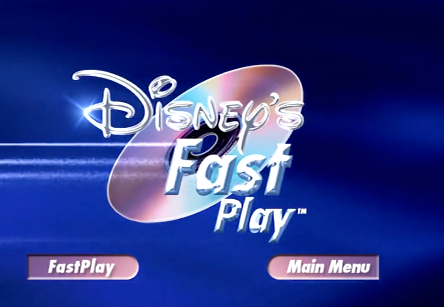 Disney's FastPlay menu
