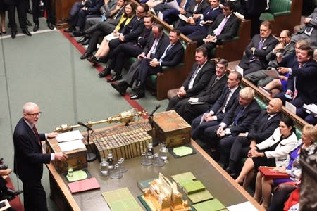 The Queen's Speech debate in the House of Commons in London