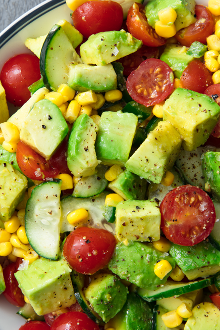 <p>Don't confuse this with guac—there's way more depth of flavour, which makes it one of our favourite summer sides of all time. But the real beauty? You're totally welcome to eat it with tortilla crisps. (Just know it tastes amazing without 'em.)</p><p>Get the <a href="https://www.delish.com/uk/cooking/recipes/a29842914/avocado-tomato-salad-recipe/" rel="nofollow noopener" target="_blank" data-ylk="slk:Avocado & Tomato Salad" class="link ">Avocado & Tomato Salad</a> recipe.</p>