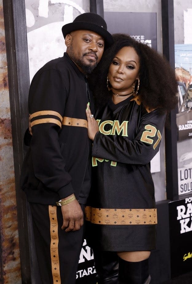 Omar Epps and Keisha Epps arrive at the premiere of "Power Book III: Raising Kanan" on July 15, 2021