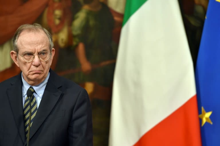 Italy's Economy Minister Pier Carlo Padoan is widely tipped for the Prime Minister post