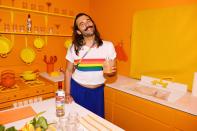 The <em>Queer Eye</em> star and Smirnoff raise a glass to the LGBTQ community at the House of Pride pop-up on June 27 in N.Y.C.