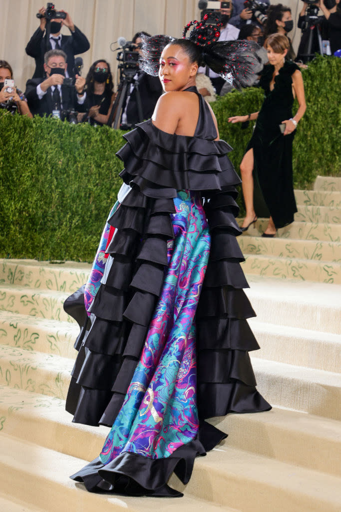 Naomi Osaka attends The 2021 Met Gala Celebrating In America: A Lexicon Of Fashion