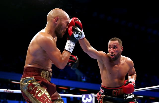 James Degale (right) lost his IBF title to Caleb Truax 