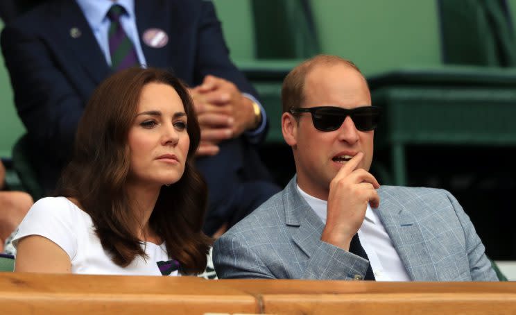 The royal was joined by Prince William [Photo: PA]