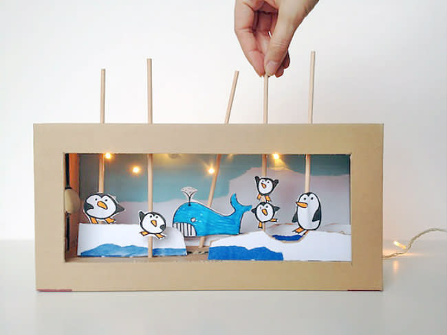 Shoebox Crafts - Puppet Theater