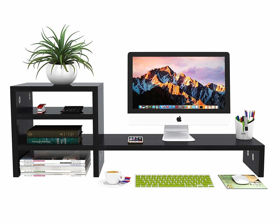 desk shelves monitor stand