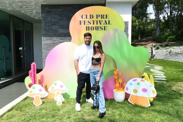 <em>Brock Davies and Scheana Shay at CLD Pre-Festival House</em><p>Photo: Courtesy of CLD Style House</p>