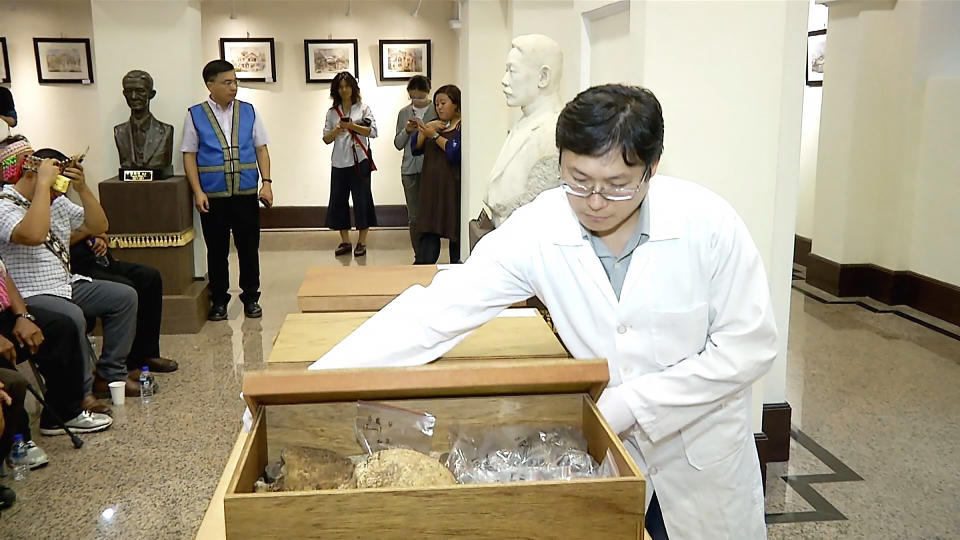 台大醫學院收藏馬遠地區的原住民遺骨。