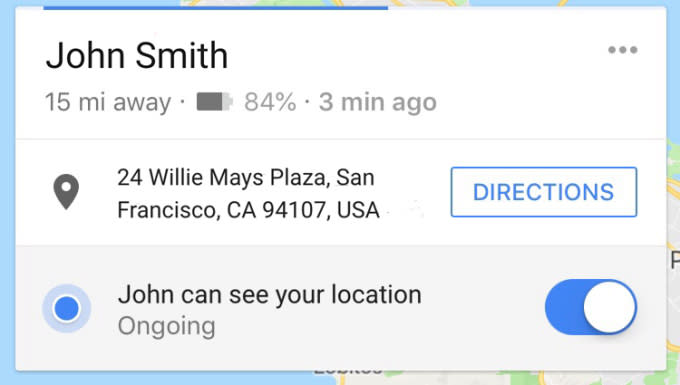 When you share your location with a friend through Google Maps, they'll now be