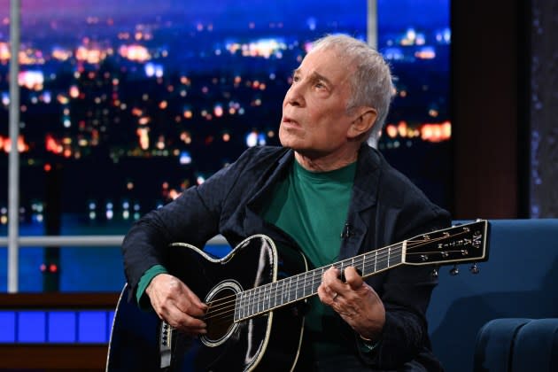 Paul Simon on 'The Late Show' - Credit: Scott Kowalchyk/CBS via Getty Images