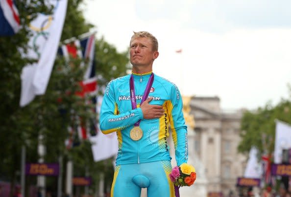 Kazakhstan cyclist Alexander Vinokurov wins gold medal