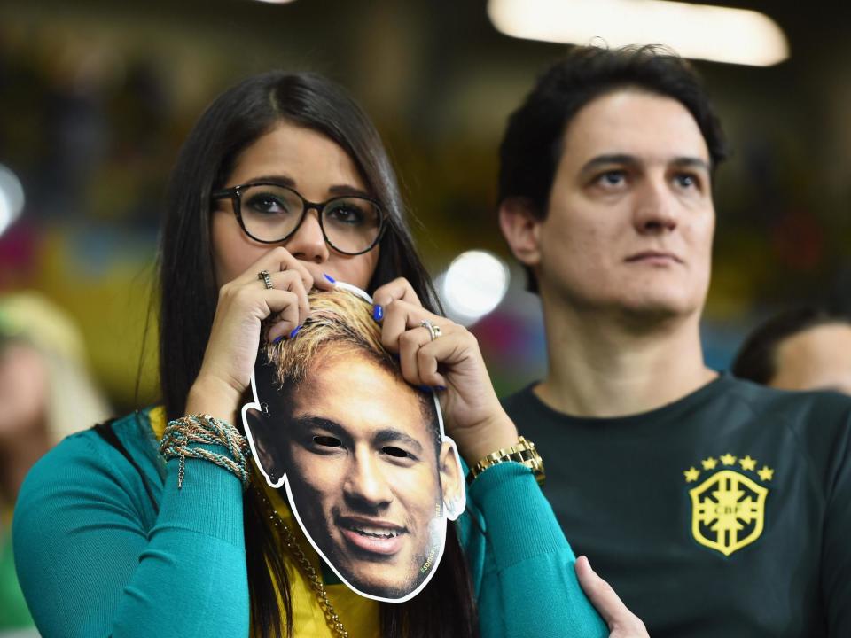 Brazil fans were the subject of the study by the University of Bath: Getty