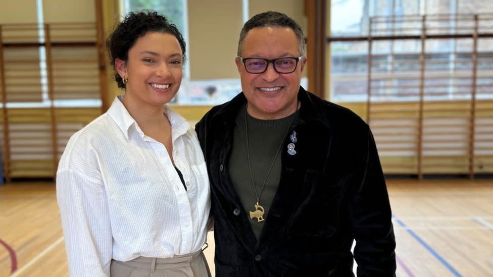 Nicole Morris and Kenneth B. Morris Jr. - the descendants of Frederick Douglass