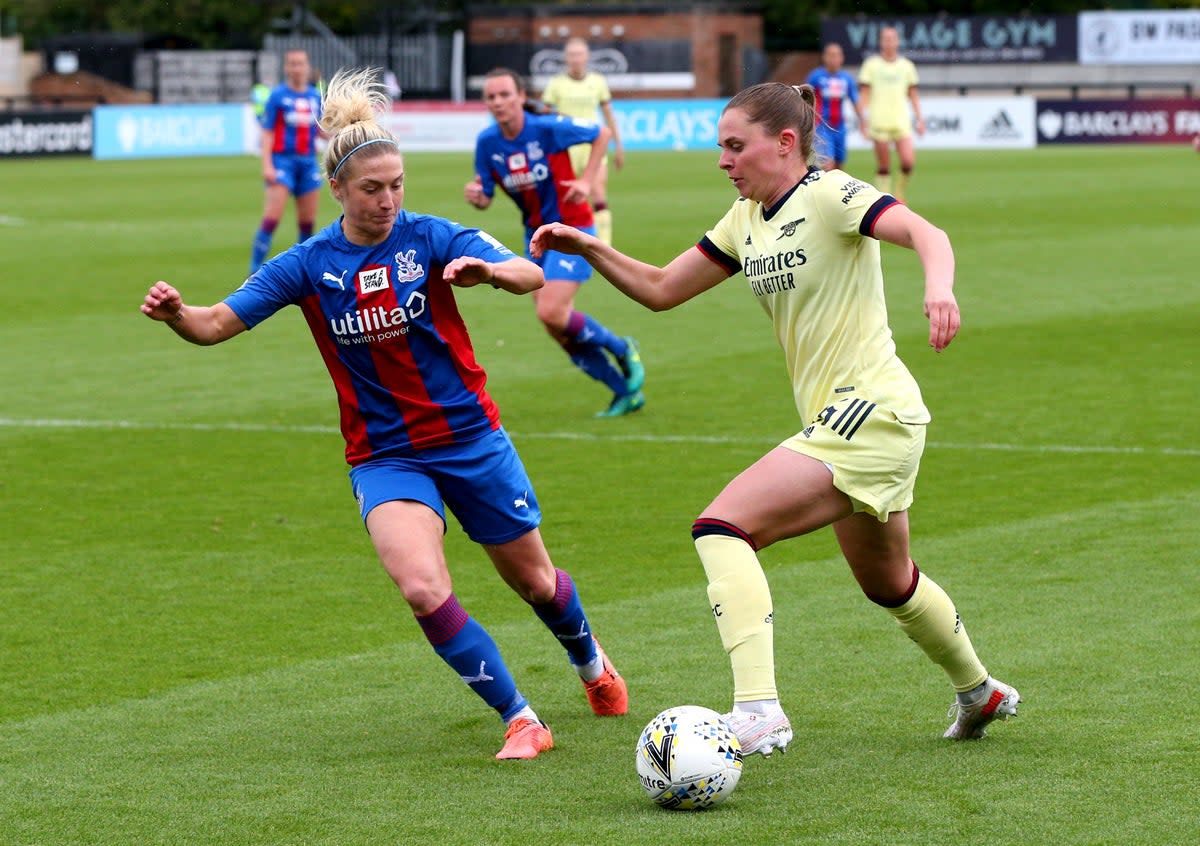 Crystal Palace have ambitions to compete against the likes of Women’s Super League high-fliers Arsenal (Jonathan Brady/PA) (PA Archive)