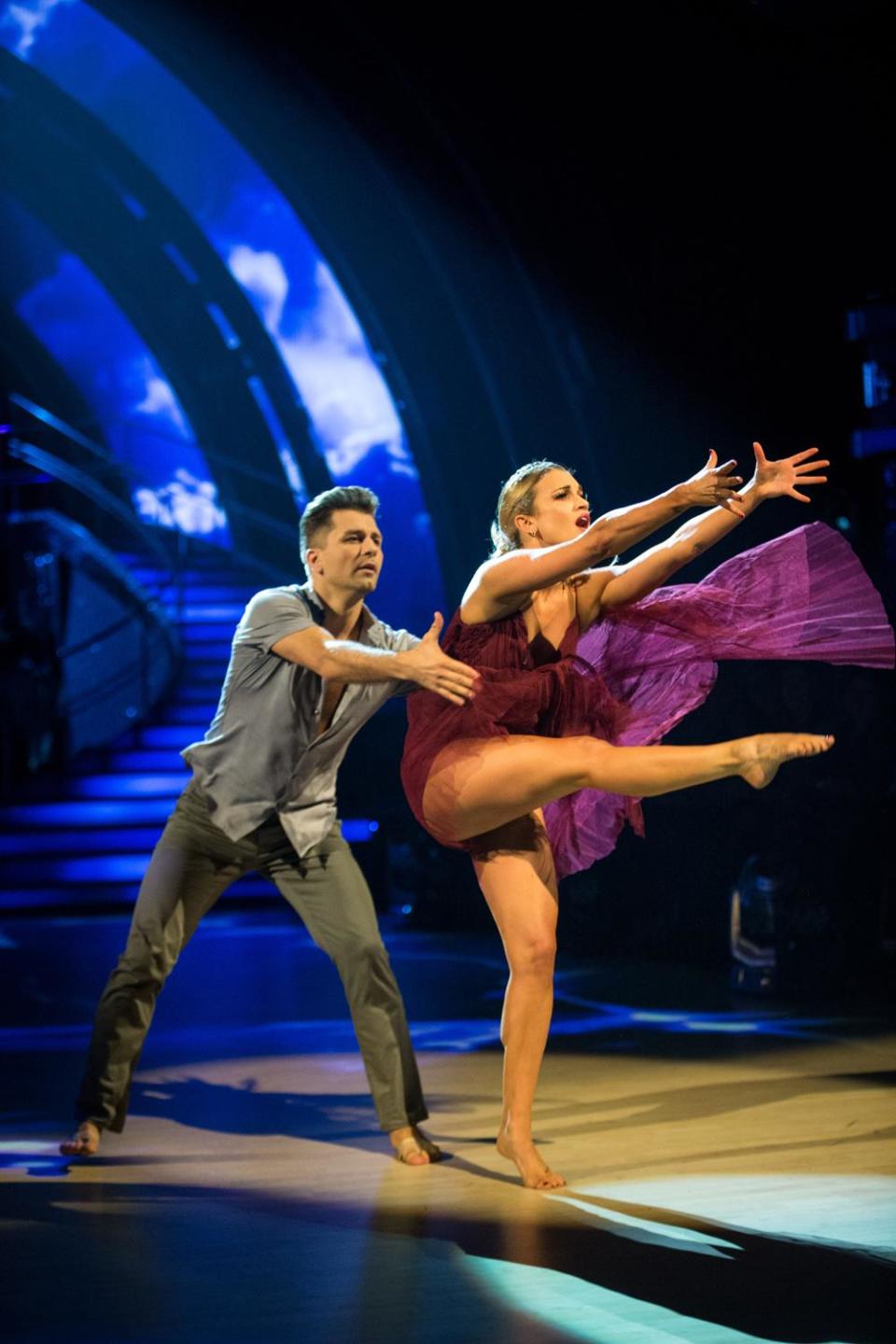 In action: Ashley Roberts dancing with Pasha Kovalev (BBC/Guy Levy)