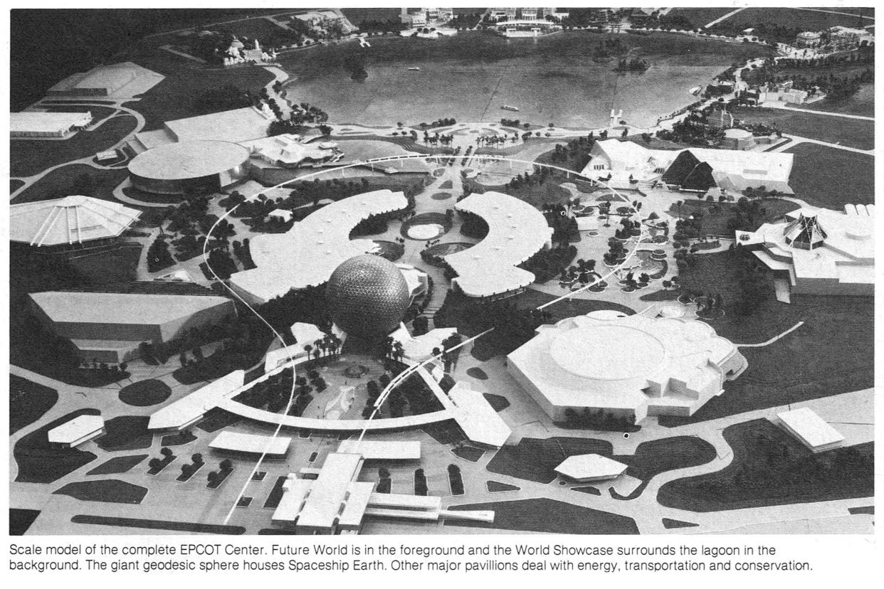 Plans for building EPCOT center at Disney World