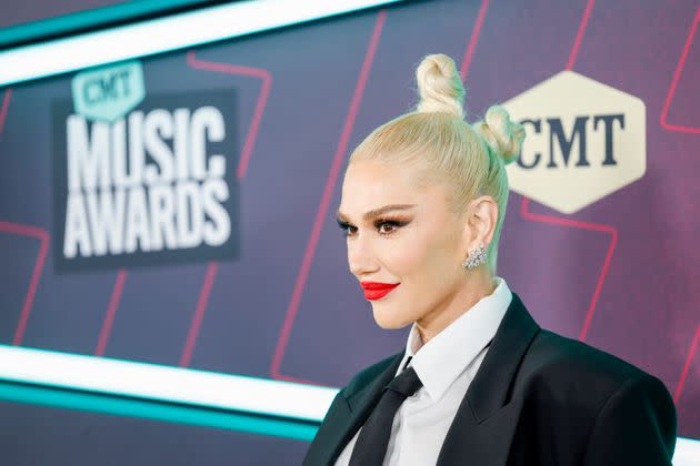 Gwen Stefani's look was all business on top, but the bottom half was a different story.