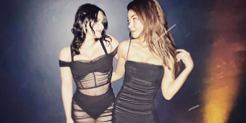 Sarah Hyland Just Shut Down a Hater on Instagram for Criticizing Ariel Winter’s Sheer Dress