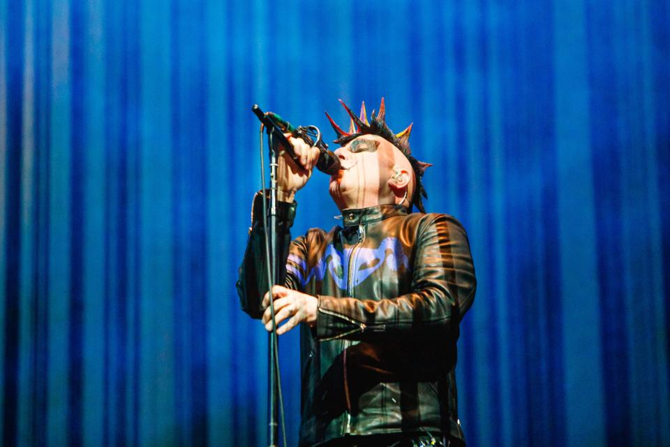 Maynard James Keenan, frontman of the Grammy winning metal band, Tool, performs at the Footprint Center in Phoenix, Arizona on Jan. 21, 2022.