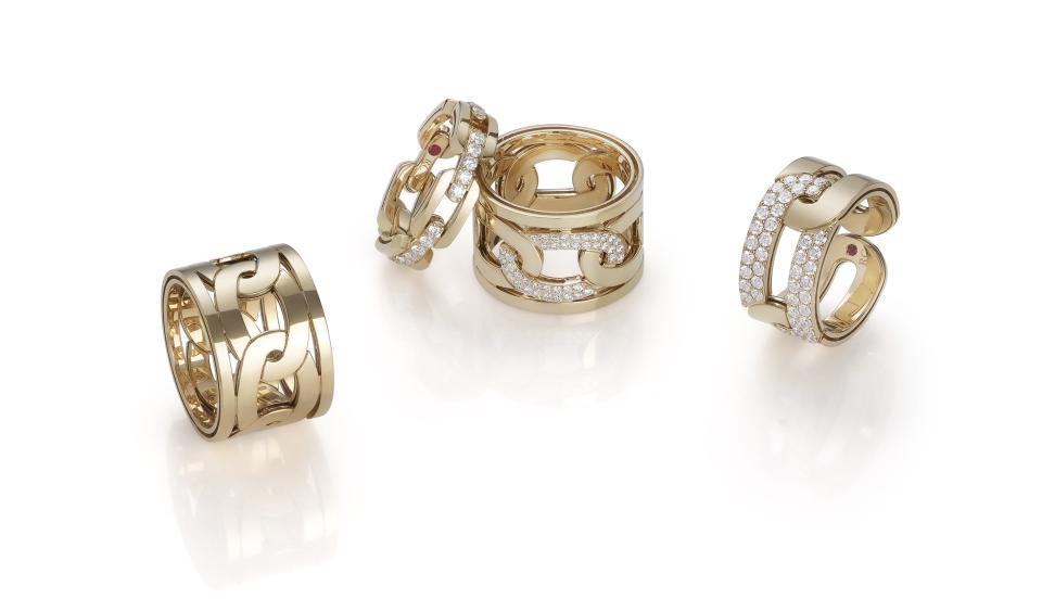 Rings included in the Navarra line by Roberto Coin. - Credit: Courtesy of Roberto Coin