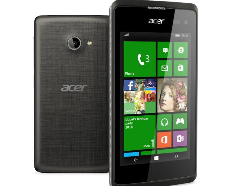 Acer hat mit dem Liquid M220 Plus ein neues Smartphone mit Windows 8.1 vorgestellt. Foto: Acer