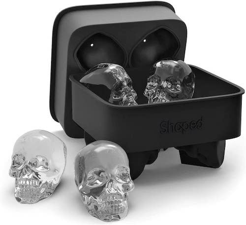 Shaped 3D Skull Ice Mold Tray