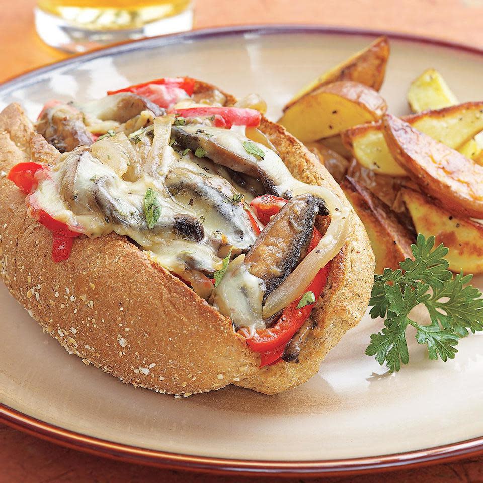 Portobello "Philly Cheese Steak" Sandwich