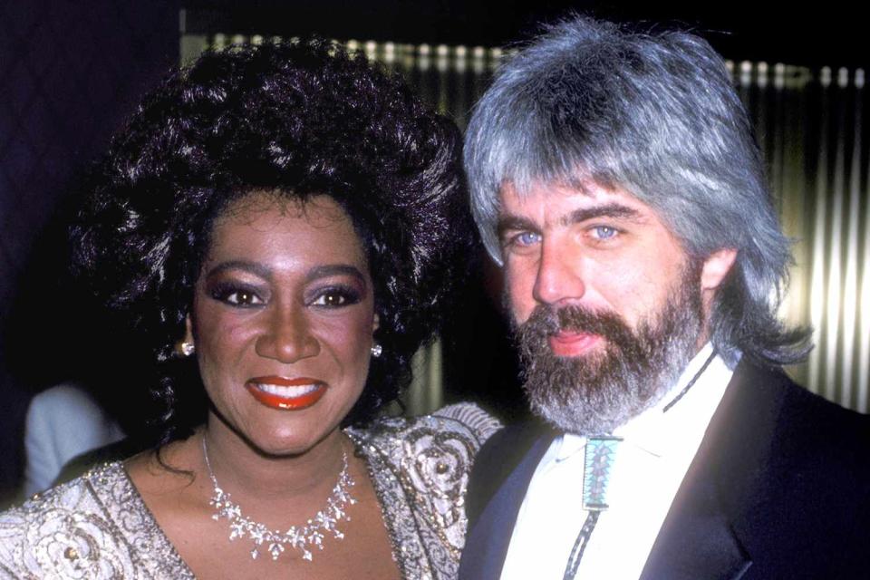 <p>Ron Galella, Ltd./Ron Galella Collection via Getty</p> Michael McDonald and Patti LaBelle in New York City in June 1986