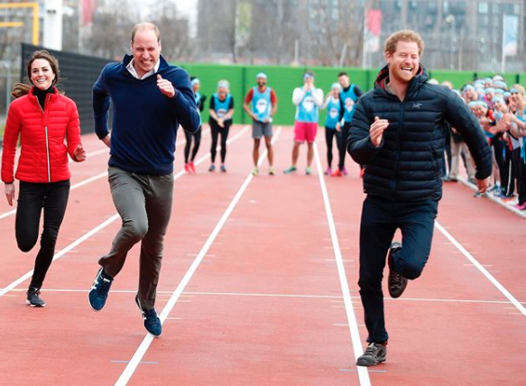 Kate Wills p[rince Harry race in photo commemorating Harry's birthday