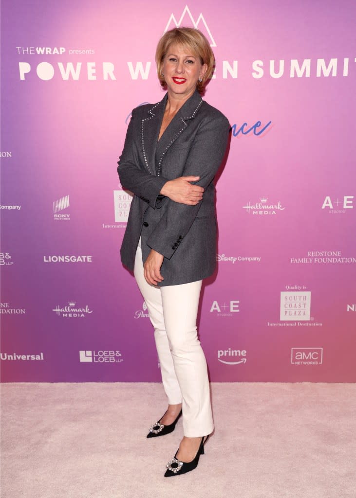 Sharon Waxman at The Wrap's Power Women Summit, Maybourne Hotel, Beverly Hills, California on Dec 5, 2023.
