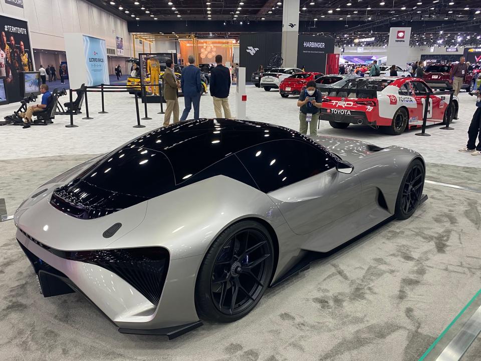 2023 Lexus RZ 450e at the Detroit Auto Show