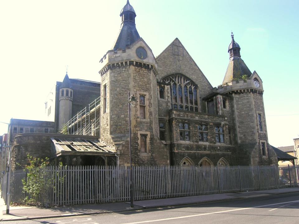 Swindon Mechanics Institute: A Grade II-listed building paid for by rail workers, the Institute contained Britain's first lending library and performed health services which inspired the NHS. It closed 26 years ago and has since been targeted by vandals and arsonists. (The Victorian Society)