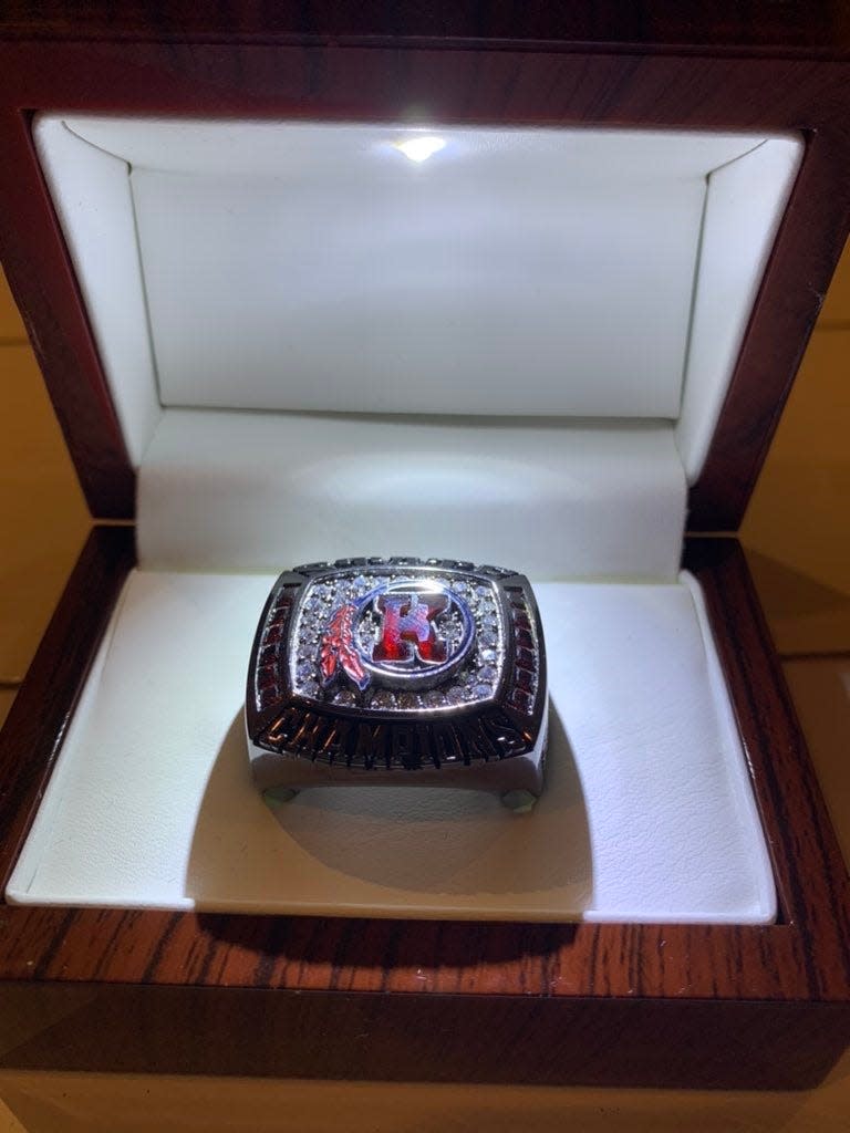 The Roy C. Ketcham baseball team, after winning the Class AA state title in June, was presented their commemorative championship rings on Sept. 6, 2023.