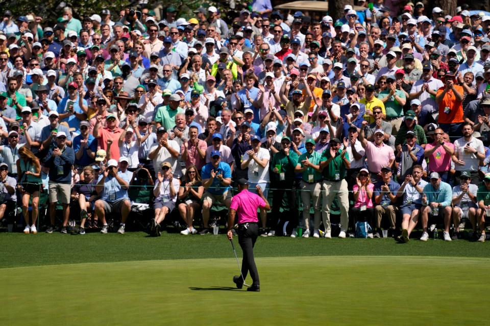 Guess who got the bulk of the attention Thursday at the Masters.