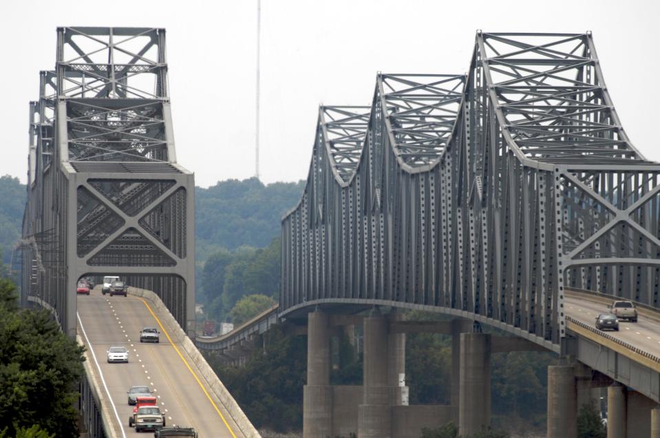 The U.S. 41 Twin Bridges between Henderson and Evansville.