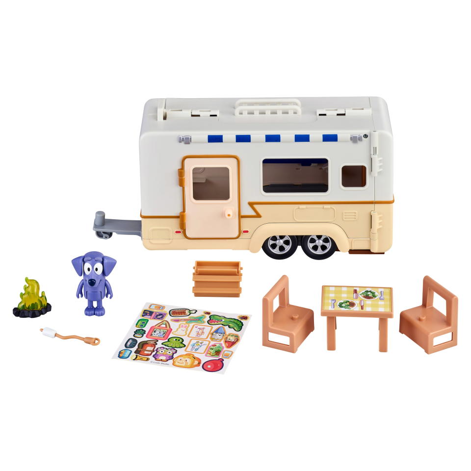 <p><a href="https://go.redirectingat.com?id=74968X1596630&url=https%3A%2F%2Fwww.walmart.com%2Fip%2FBluey-Campervan-Playset-with-Jean-Luc-8-pc-Preschool-3%2F593391898&sref=https%3A%2F%2Fwww.womansday.com%2Flife%2Fg982%2Fgifts-for-kids%2F" rel="nofollow noopener" target="_blank" data-ylk="slk:Shop Now;elm:context_link;itc:0;sec:content-canvas" class="link ">Shop Now</a></p><p>Ultimate Caravan Adventures</p><p>walmart.com</p><p>$42.82</p><span class="copyright">Bluey</span>