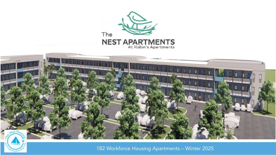 Renderings for ‘The Nest;’ affordable housing to be built at Robin’s Apartments in Bradenton. provided