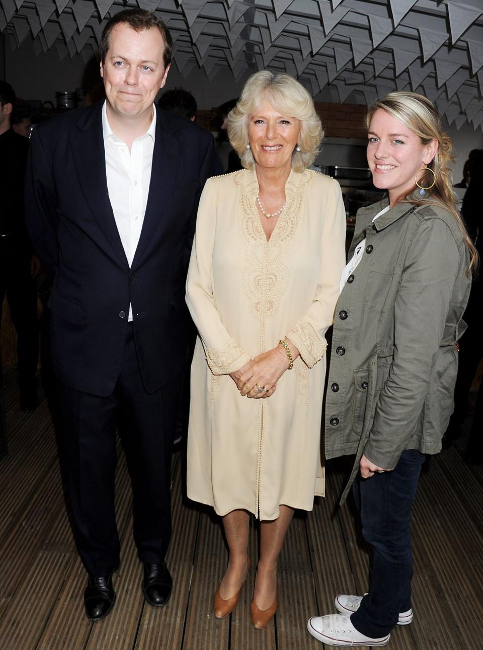 Tom Parker Bowles, Camilla, Duchess of Cornwall and Laura Lopes