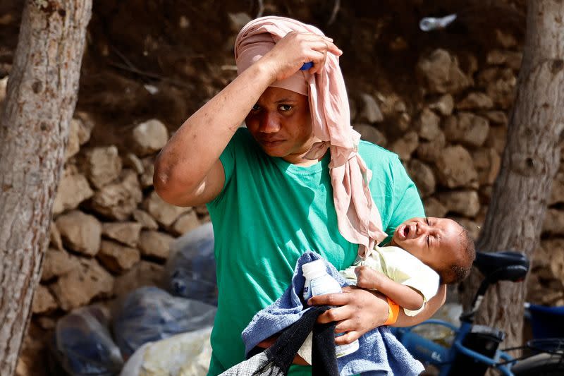 Migrants in Lampedusa