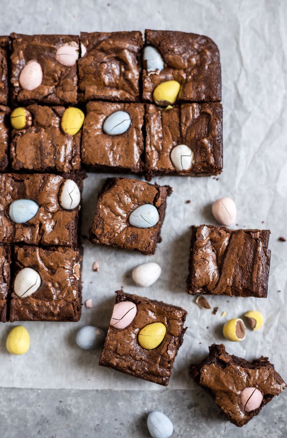 Mini Egg Brownies