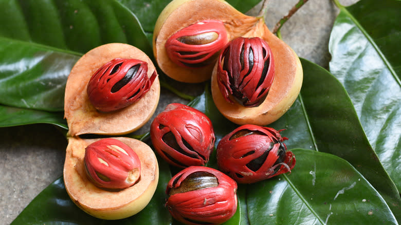nutmeg fruit and seeds