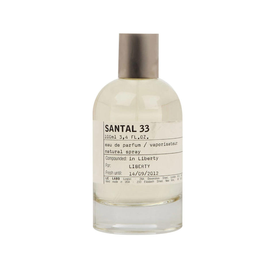 <p><span>This signature unisex scent is at the top of our beauty director's Valentine's Day wish list. The combination of leather and smoky notes with sweeter ones of iris and violet make the perfect date night statement. </span></p><p><em>Santal 33, £165, Le Labo at <a rel="nofollow noopener" href="http://www.libertylondon.com/uk/santal-33-100ml-1001225081.html?dwvar_322898_color=98-NO%20COLOUR&referrer=search&gclid=COiM8qjFq9ECFREjaAodmXQLqA#" target="_blank" data-ylk="slk:Liberty;elm:context_link;itc:0;sec:content-canvas" class="link ">Liberty</a></em><br></p>