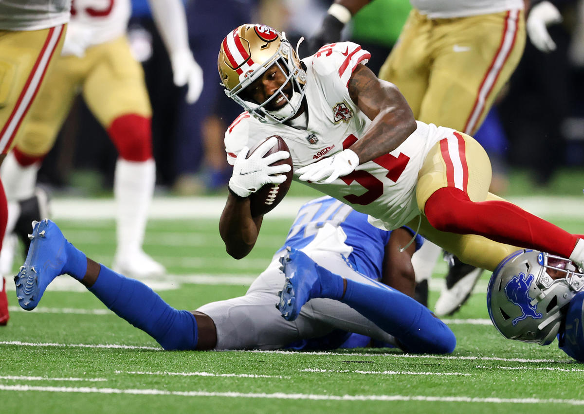 49ers top RB Raheem Mostert questionable to return with knee