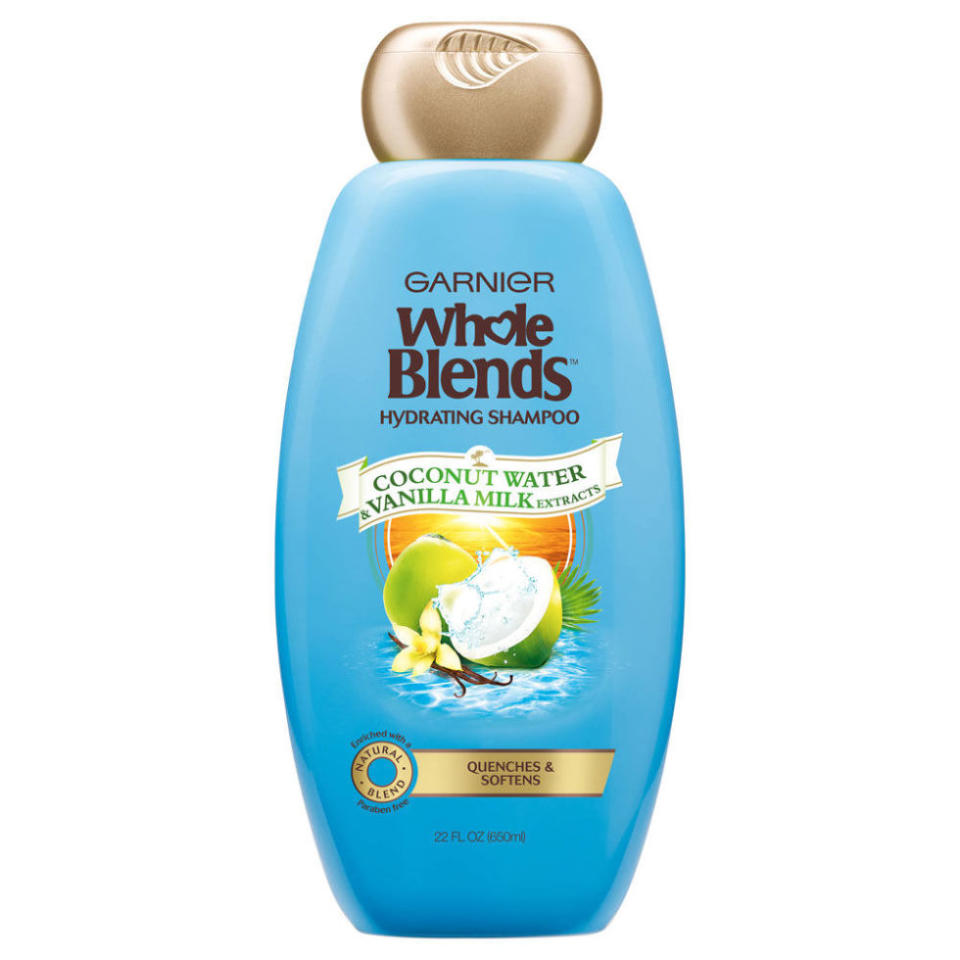 Garnier Whole Blends Hydrating Shampoo With Coconut Water and Vanilla Milk Extracts